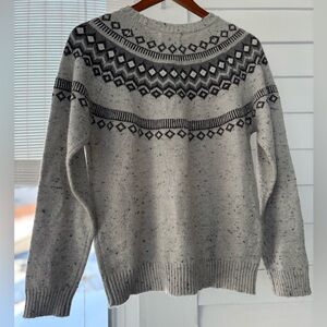 Weatherproof Men's Gray and Black Crewneck Sweater